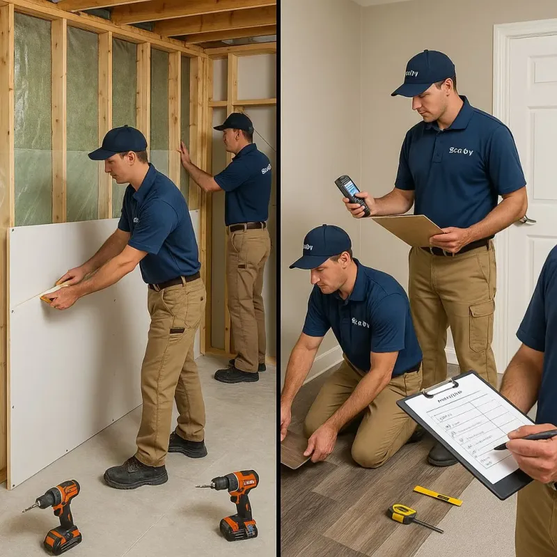 Repairs and Reconstruction process in Dundee, NY